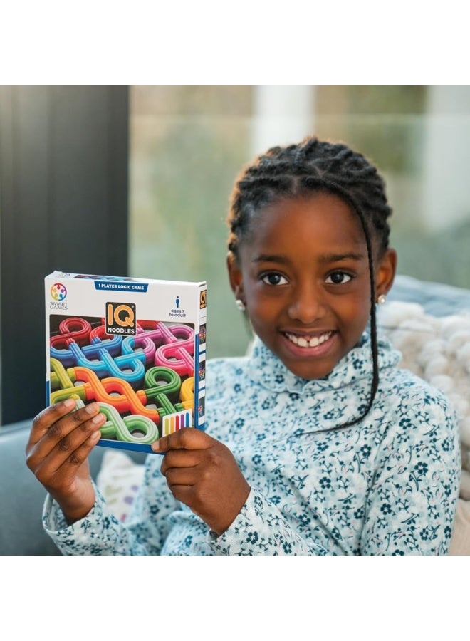 SmartGames IQ Noodles, Fun IQ Brain Teaser Puzzle, Cognitive Development STEM Toy with 120+ Challenges, Travel Friendly Handheld Educational Matching Puzzle Game, Suitable for Children Above 7+ - Image 4